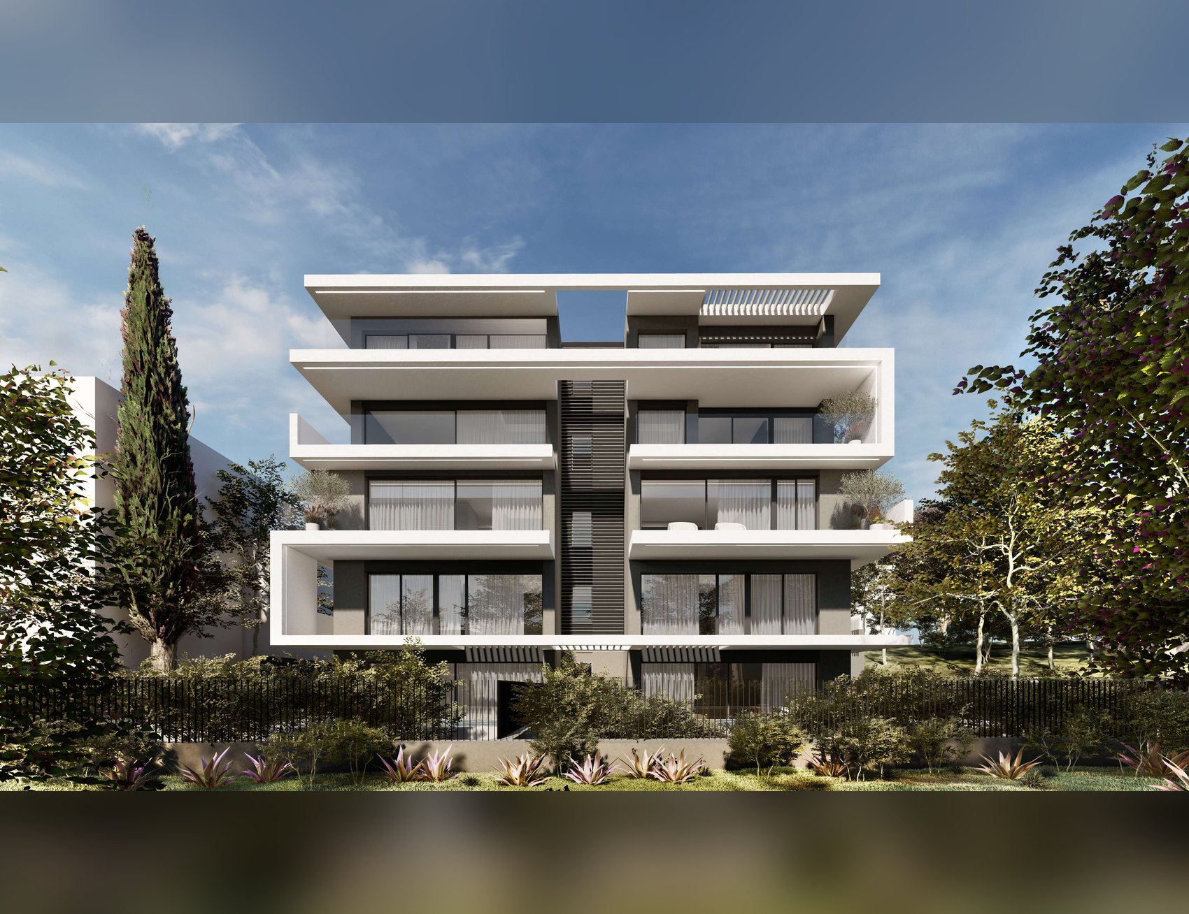 The Voula Residence facade, Dimitrakopoulou 62